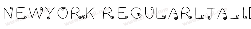NEWYORK REGULARLTALI字体转换